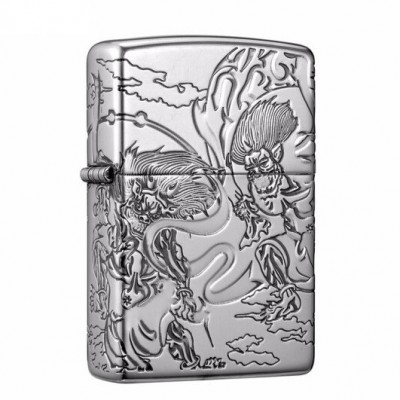 日版 Zippo Lighter 風雷-銀色 ZBT-3-10A