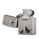 日版 Zippo Lighter 望月貓咪(仿古銀) ZBT-3-148B