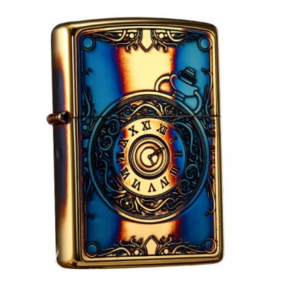 日版 Zippo Lighter 懷舊古董表(熏金) ZBT-3-149A