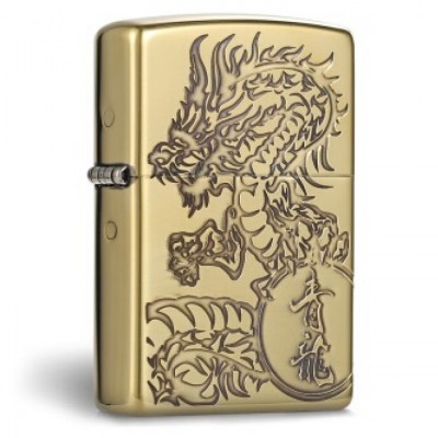 日版 Zippo Lighter 青龍-金色 ZBT-3-26A