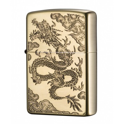 日版 Zippo Lighter 龍騰祥雲-古銅 ZBT-3-35C