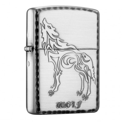 日版 Zippo Lighter 仰天長嘯-銀色 ZBT-3-56A