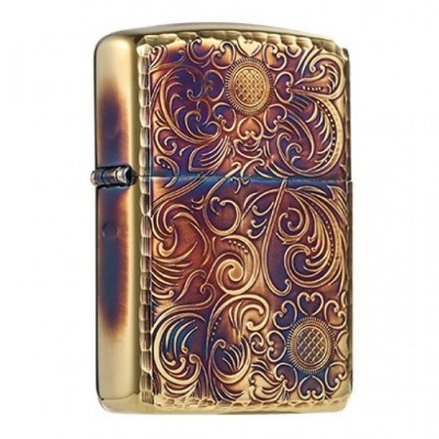 日版 Zippo Lighter Aromr® 復古雕花藤蔓-熏金 ZBT-4-10A