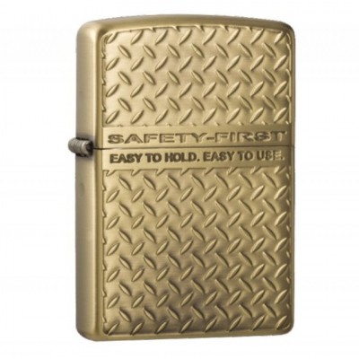 日版 Zippo Lighter 安全為上-金色 ZBT-5-13A