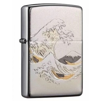 日版 Zippo Lighter 浮世繪-浪 ZBT-5-26G