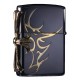 韓版 Zippo Lighter 黑冰 聖天使十字火焰 SIDE TRIBAL CROSS EMB(GOLD) ZBT-1-33A