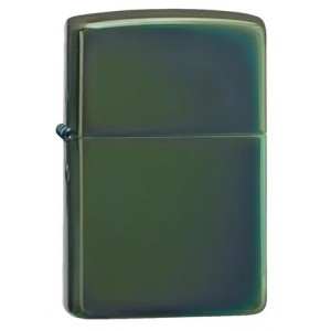 美版 Zippo Lighter 綠冰變色龍(素面) High Polish Green 28129