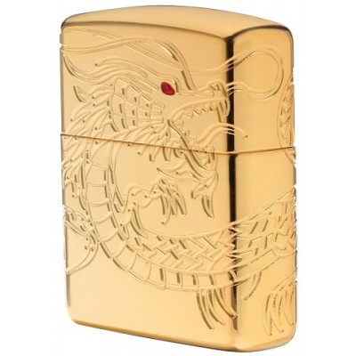 美版 Zippo Lighter 亞洲黃金之龍(加厚版)防風打火機 Asian Dragon 29265