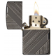 美版 Zippo Lighter Black Ice® 黑冰 深雕斜紋 Coils Deep Carved 29422