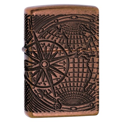 美版 Zippo Lighter 世界地圖 World Map Design 29853