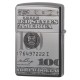 美版 Zippo Lighter Black Ice® 黑冰 美金 Currency Design 49025