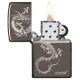 美版 Zippo Lighter Black Ice® 黑冰 東方之龍 Chinese Dragon Design 49030