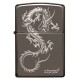 美版 Zippo Lighter Black Ice® 黑冰 東方之龍 Chinese Dragon Design 49030