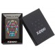 美版 Zippo Lighter Black Ice® 黑冰 骷髏 Skull Design 49135