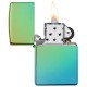 美版 Zippo Lighter 藍綠冰(素面)防風打火機 Lighter High Polish Teal 49191