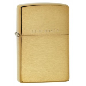 美版 Zippo Lighter 黃銅拉絲 Classic Brushed Solid Brass 204