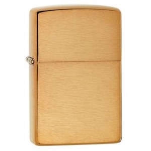 美版 Zippo Lighter 黃銅拉絲 Classic Brushed Solid Brass 204B