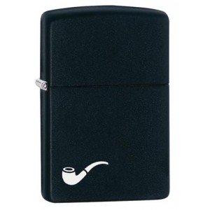 美版 Zippo Lighter 黑啞漆(菸斗專用) Pipe Black Matte 218PL