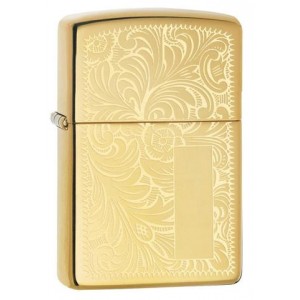 美版 Zippo Lighter 黃銅威尼斯(金色) Venetian 352B